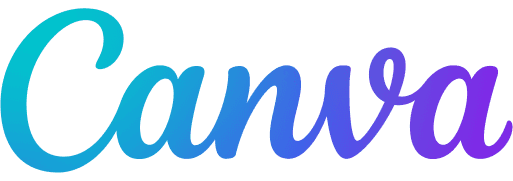 Canva official gradient script logo